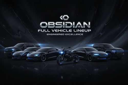 Obsidian Full Vehicle Lineup